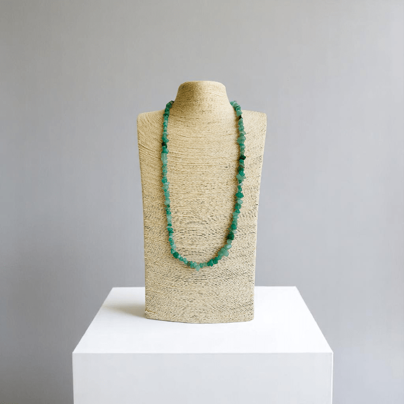 Luckstone Necklace | Green Aventurine Stone - For All | Includes: Necklace