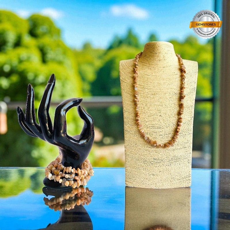 Moon Necklace | Peach Moon Stone – For All | Includes: Necklace