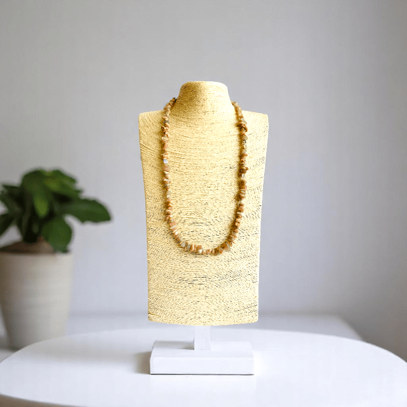 Moon Necklace | Peach Moon Stone – For All | Includes: Necklace
