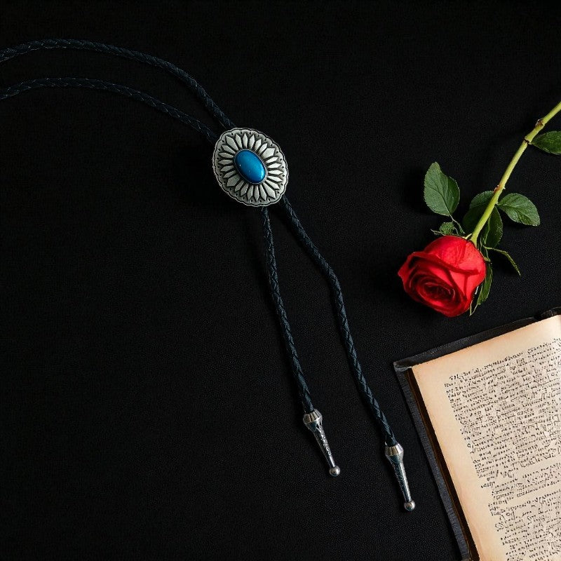 Cool Bolo Tie | Blue Stone - For Unisex | Includes: Bolo Tie