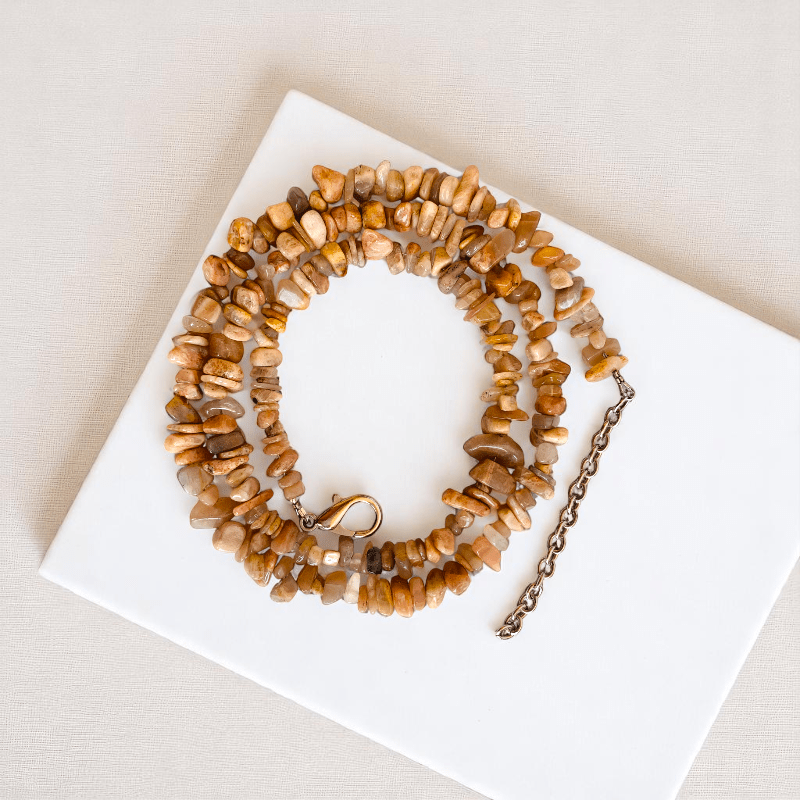 Moon Necklace | Peach Moon Stone – For All | Includes: Necklace