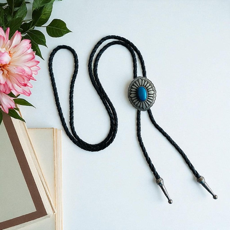 Cool Bolo Tie | Blue Stone - For Unisex | Includes: Bolo Tie