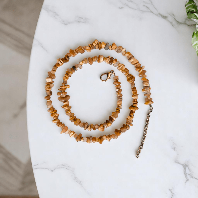 Moon Necklace | Peach Moon Stone – For All | Includes: Necklace