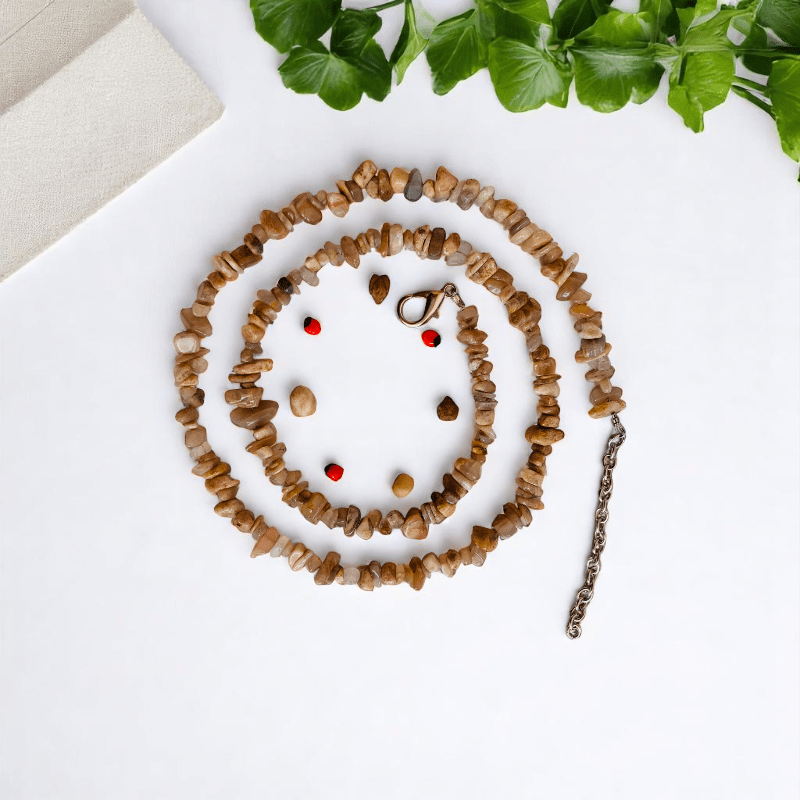 Moon Necklace | Peach Moon Stone – For All | Includes: Necklace