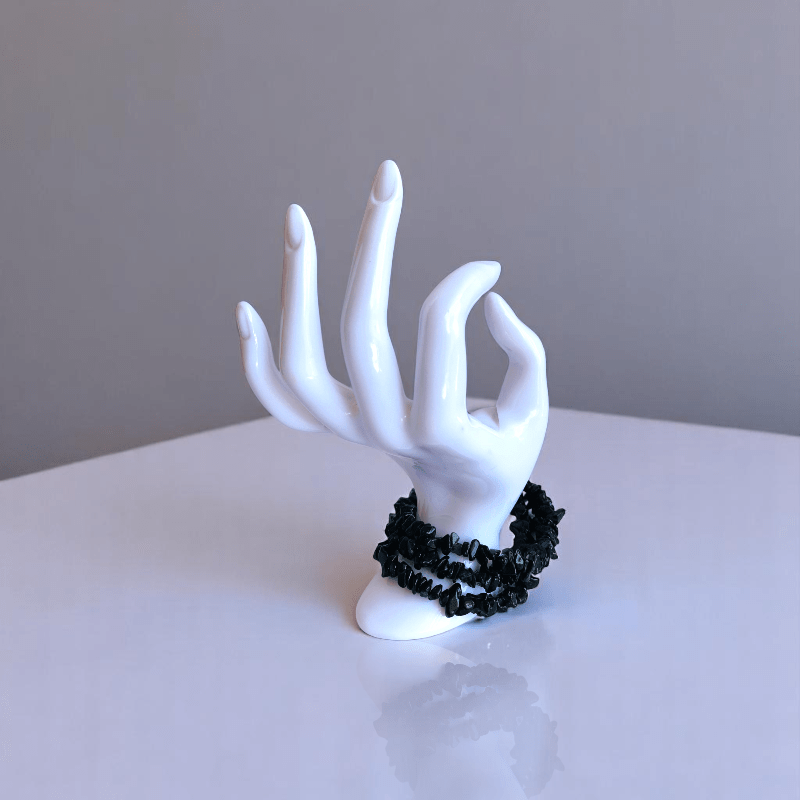 Black Obsidian Necklace | Black Obsidian Stone – For All | Includes: Necklace