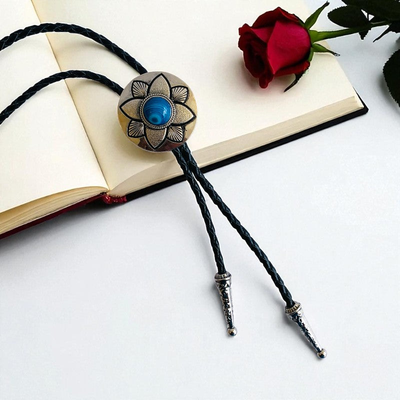 Calm Bolo Tie | Blue Aventurine - For Unisex | Includes: Bolo Tie