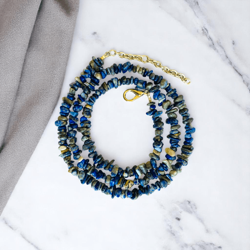 Royal Wisdom Necklace | Lapis Lazuli Stone - For All | Includes: Necklace