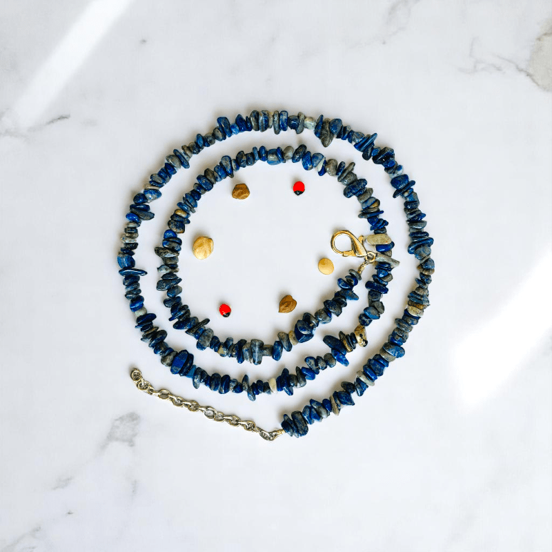 Royal Wisdom Necklace | Lapis Lazuli Stone - For All | Includes: Necklace