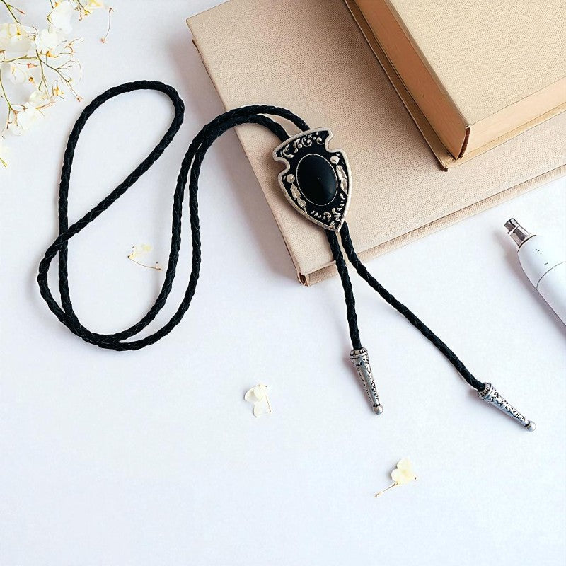 Protective Bolo Tie | Obsidian - For Unisex | Includes: Bolo Tie