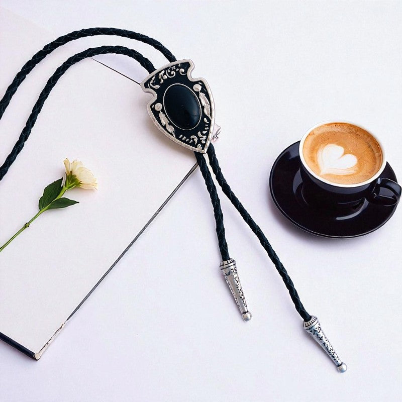 Protective Bolo Tie | Obsidian - For Unisex | Includes: Bolo Tie