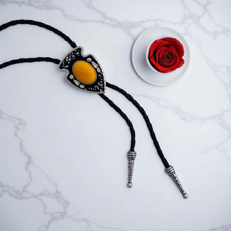 Sunny Bolo Tie | Yellow Aventurine - For Unisex | Includes: Bolo Tie