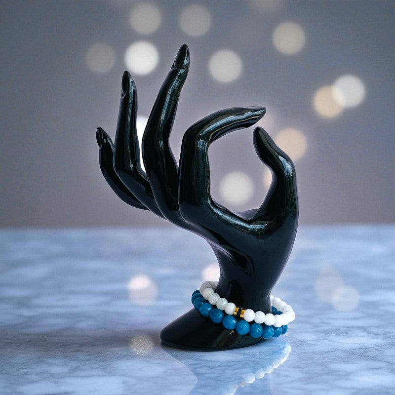 Tranquil Duo | Blue & White Quartz - For Women | Includes: Bracelets (Set of 2)