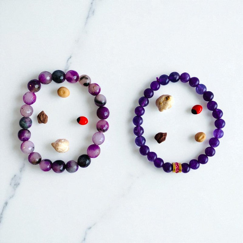 Spiritual Duo | Amethyst - For Women | Includes: Bracelets (Set of 2)