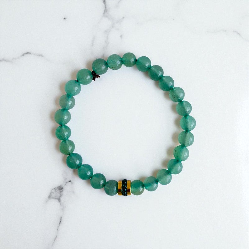 Harmonious Duo | Green Jade & Aventurine - For Women | Includes: Bracelets (Set of 2)