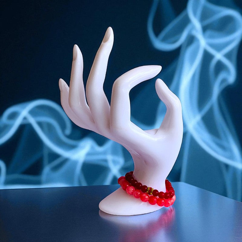 Grounded Duo | Red & Brown Quartz - For Women | Includes: Bracelets (Set of 2)