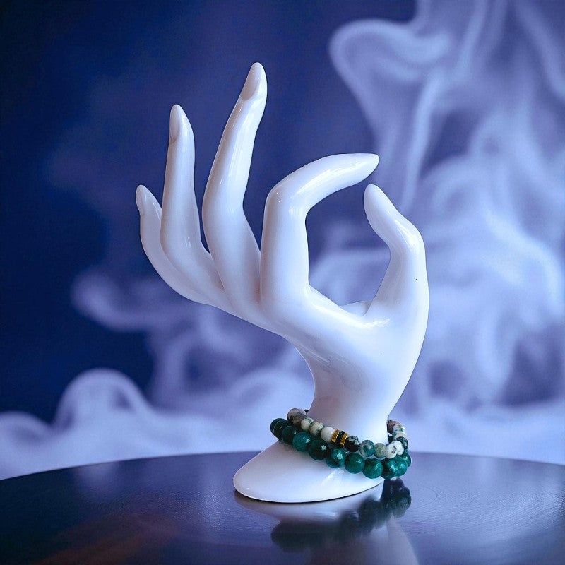 Earthy Duo | Tree Agate & Green Aventurine - For Women | Includes: Bracelets (Set of 2)