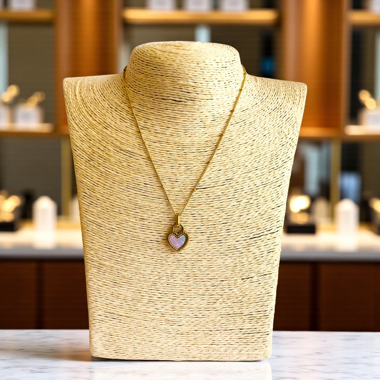 BW Double-Sided Necklace | 18K PVD Gold Plated - For Women | Includes: Necklace