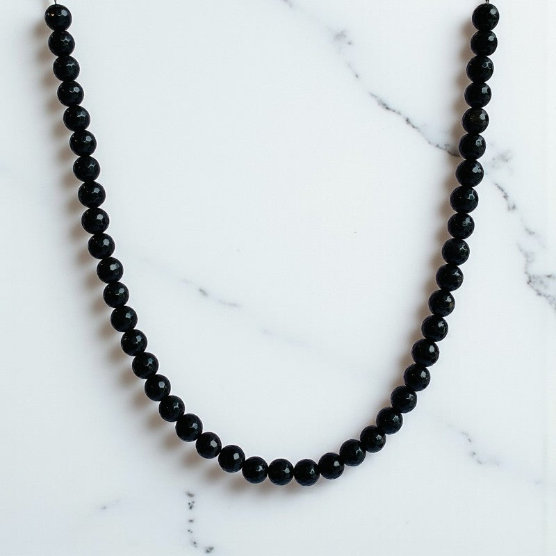 Strength Necklace | Black Obsidian - For Kids Girls | Includes: Necklace