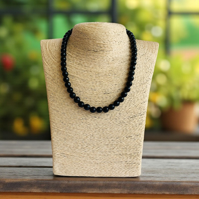 Strength Necklace | Black Obsidian - For Kids Girls | Includes: Necklace