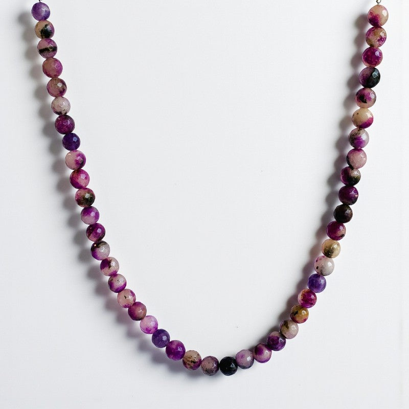 Joy Necklace | Purple Mix Jade - For Kids Girls | Includes: Necklace