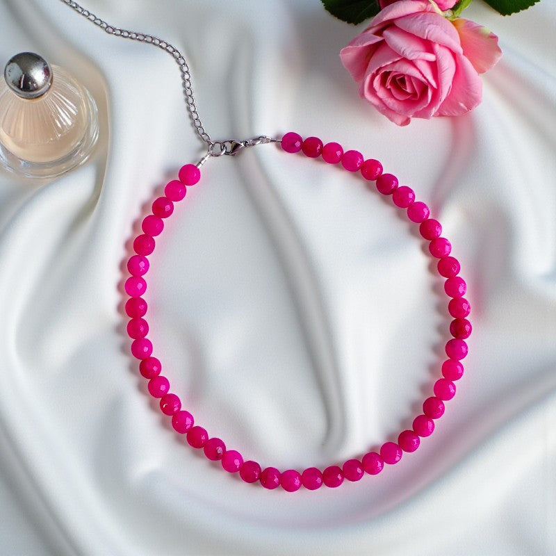 Love Necklace | Pink Agate - For Kids Girls | Includes: Necklace