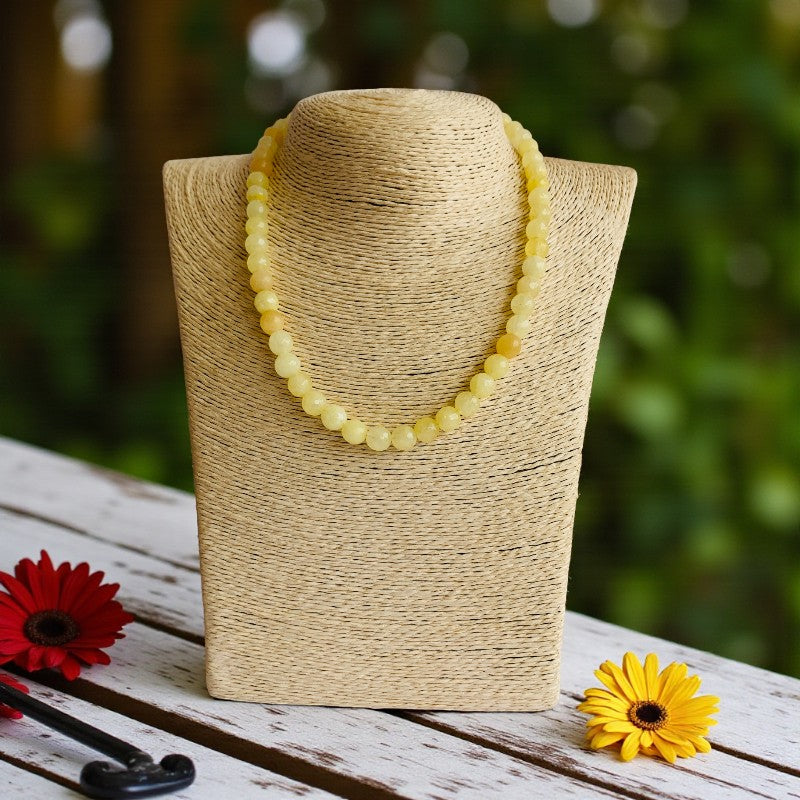 Energy Necklace | Yellow Calcite - For Kids Girls | Includes: Necklace