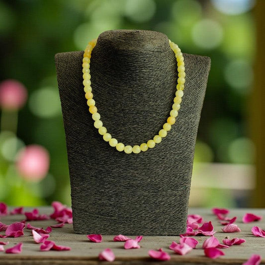 Energy Necklace | Yellow Calcite - For Kids Girls | Includes: Necklace