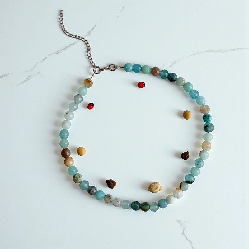 Balance Necklace | Multi Amazonite - For Kids Girls | Includes: Necklace