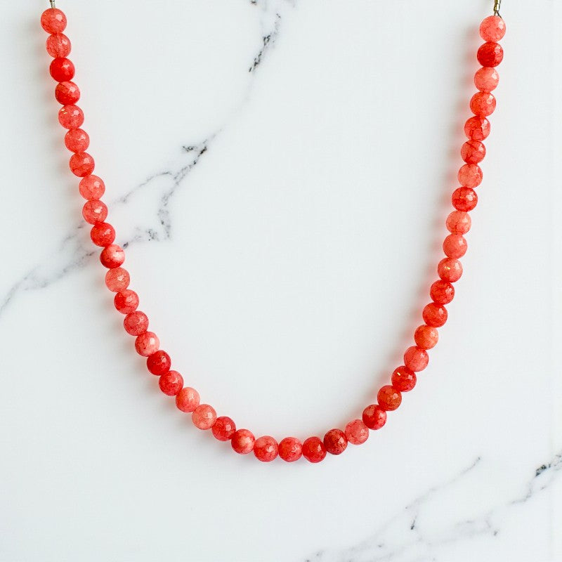 Kindness Necklace | Pink Jade - For Kids Girls | Includes: Necklace