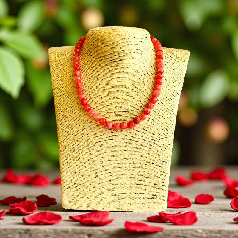 Kindness Necklace | Pink Jade - For Kids Girls | Includes: Necklace