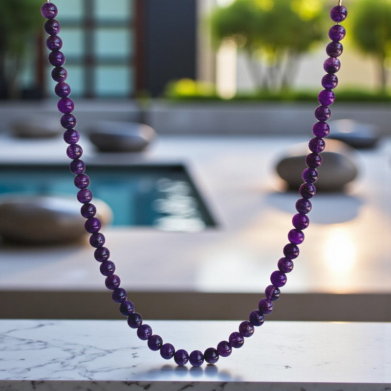 Bold Calm Necklace | Amethyst - For Women | Includes: Necklace