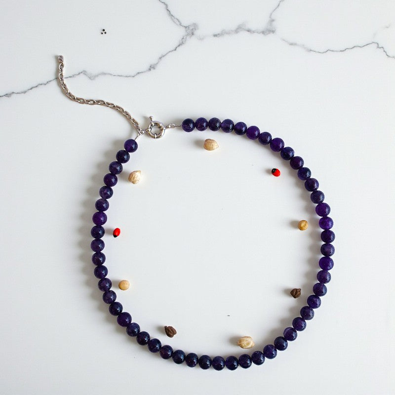 Bold Calm Necklace | Amethyst - For Women | Includes: Necklace