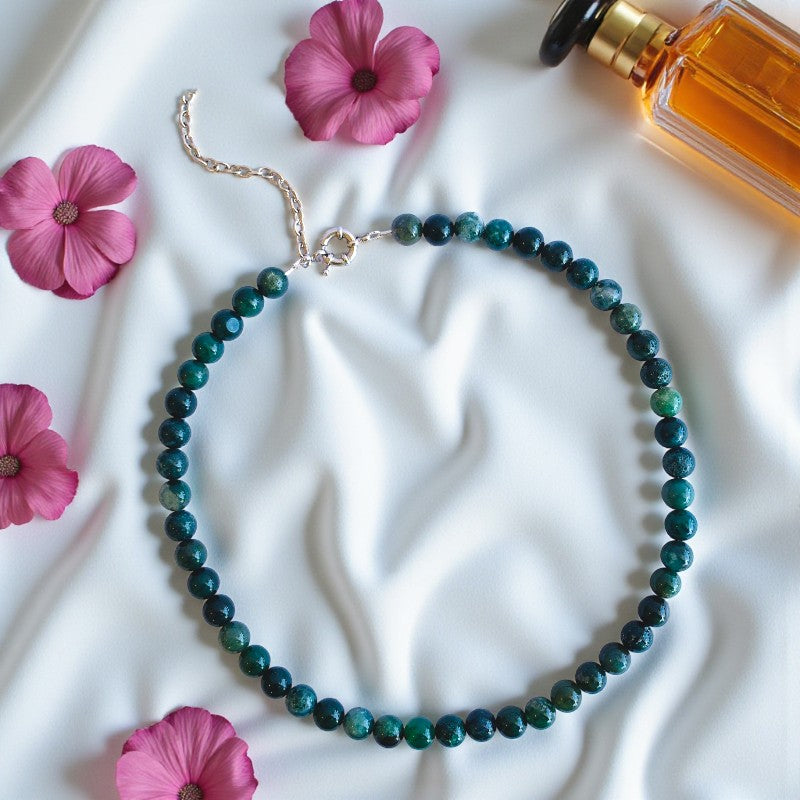 Bold Growth Necklace | Moss Agate - For Women | Includes: Necklace
