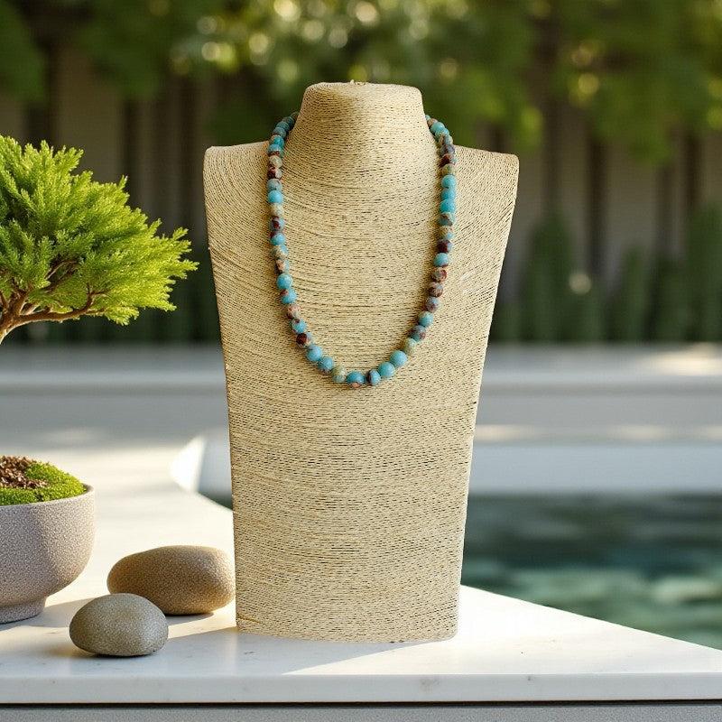 Bold Serenity Necklace | Aquamarine - For Women | Includes: Necklace