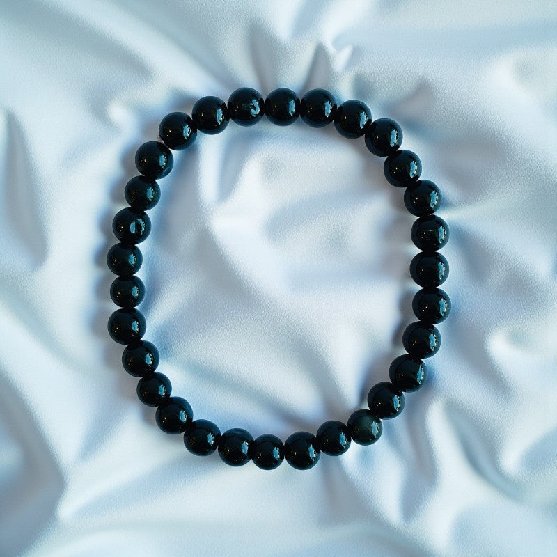 Strength Stacked Bracelets | Obsidian - For Unisex | Includes: Bracelets (Set of 2)