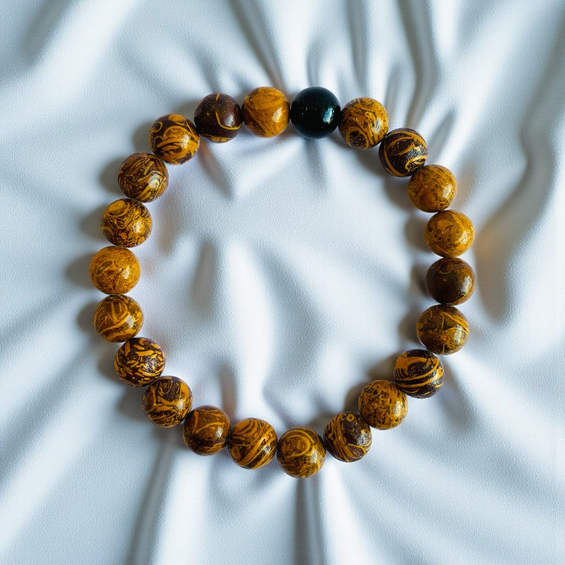Wisdom Stacked Bracelets | Mariam Stone - For Unisex | Includes: Bracelets (Set of 2)