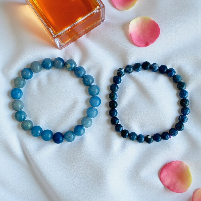 Focus Stacked Bracelets | Blue Aventurine - For Unisex | Includes: Bracelets (Set of 2)