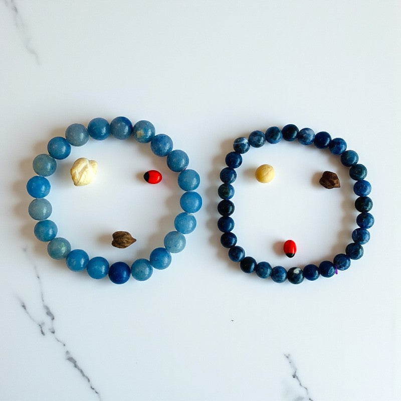 Focus Stacked Bracelets | Blue Aventurine - For Unisex | Includes: Bracelets (Set of 2)