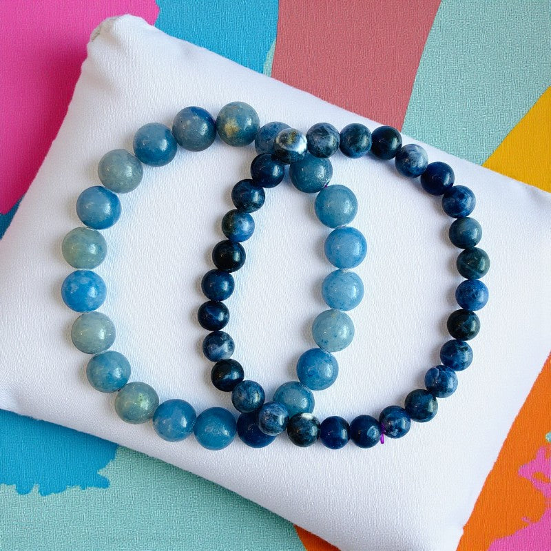 Focus Stacked Bracelets | Blue Aventurine - For Unisex | Includes: Bracelets (Set of 2)