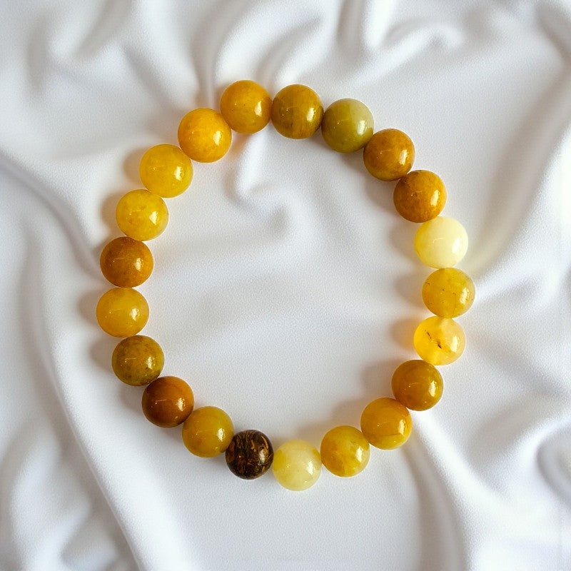 Energy Stacked Bracelets | Yellow Calcite - For Unisex | Includes: Bracelets (Set of 2)