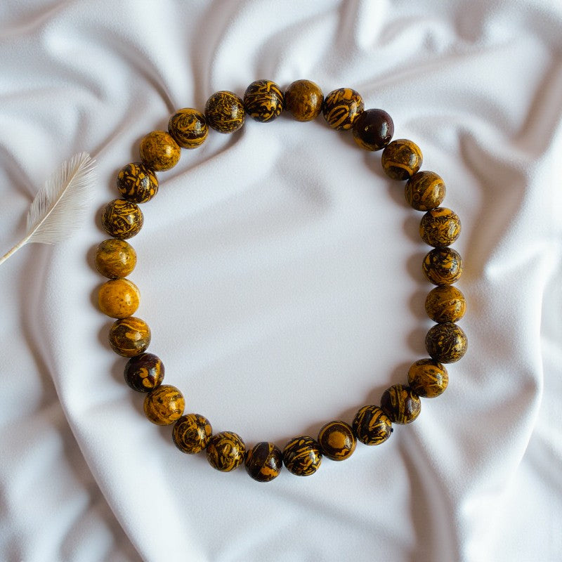 Energy Stacked Bracelets | Yellow Calcite - For Unisex | Includes: Bracelets (Set of 2)