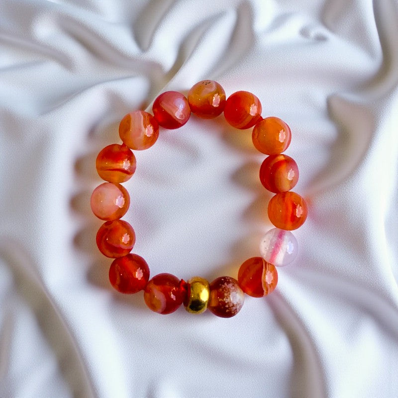 Flexi Modern Rings | Rose, Carnelian & Onyx - For Women | Includes: Rings (Set of 3)
