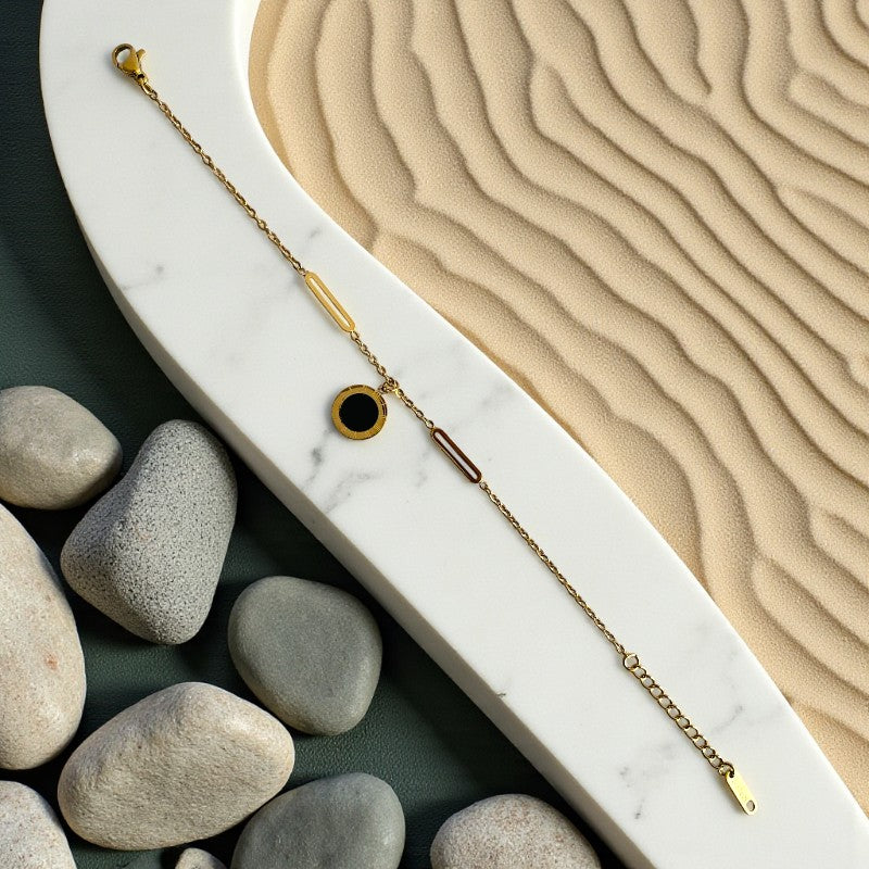 Roman Dainty Bracelet | 18K PVD Gold Plated - For Women | Includes: Bracelet