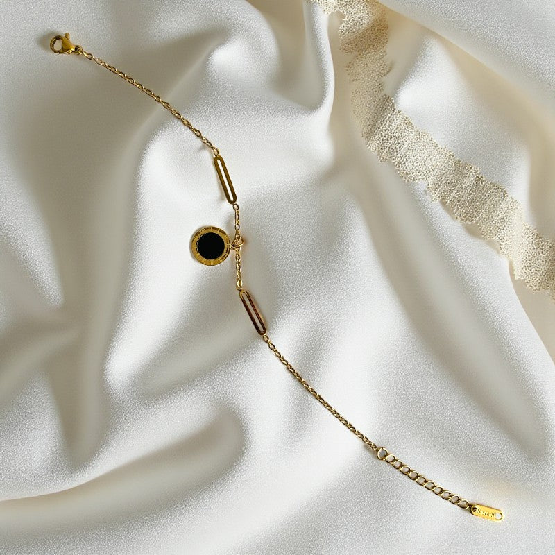 Roman Dainty Bracelet | 18K PVD Gold Plated - For Women | Includes: Bracelet