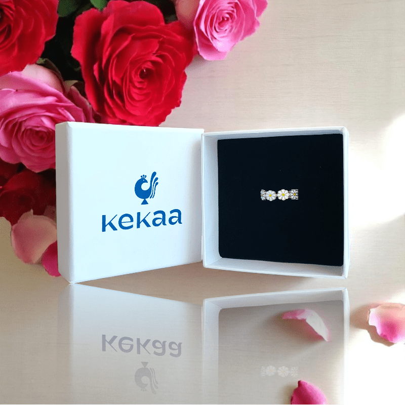 Floral Charm Ring | 925 Silver - For Women | Includes: Ring