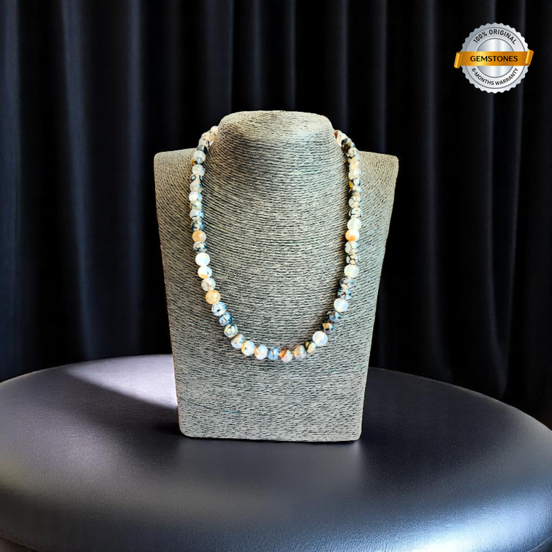 Eternal Flame Necklace | Dragon Agate Stone | Unisex