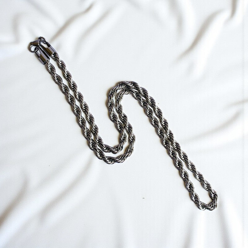 Titanium Steel Rope Necklace | Stainless Steel- For Men| Includes: Necklace