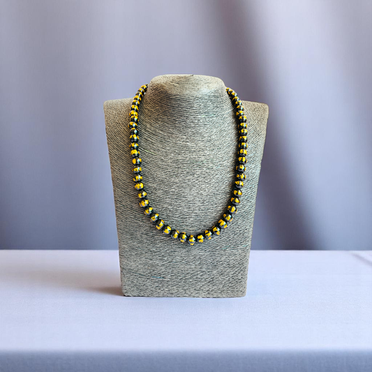 Sacred Shadow Necklace | Black Om Mani Stone | Unisex
