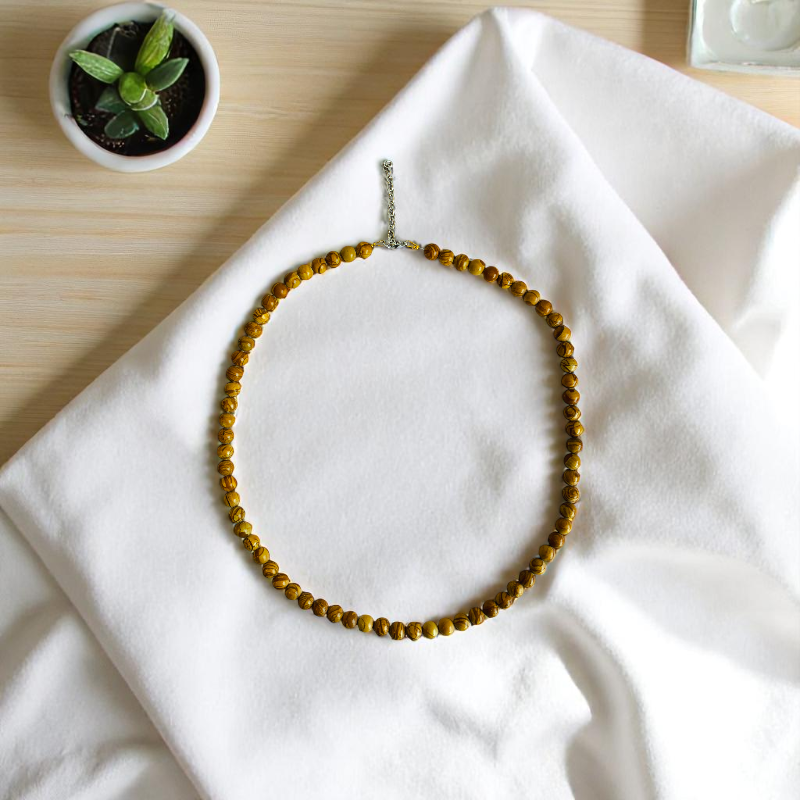 Desert Calm Necklace | Camel Jasper Stone | Unisex