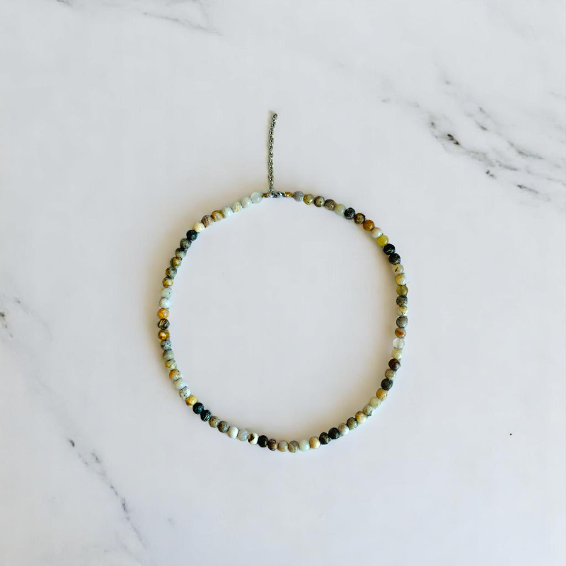 Bamboo Leaf Agate Necklace | Bamboo Leaf Agate | Unisex